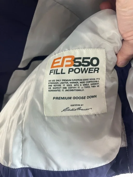 Eddie Bauer EB550 Down Puffer Vest Womens PM dark Purple Goose 3112 - Picture 5 of 11